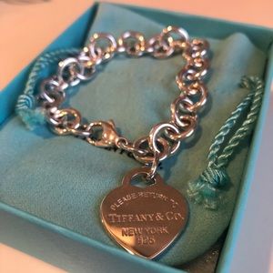 Tiffany Heart Tag Charm Bracelet